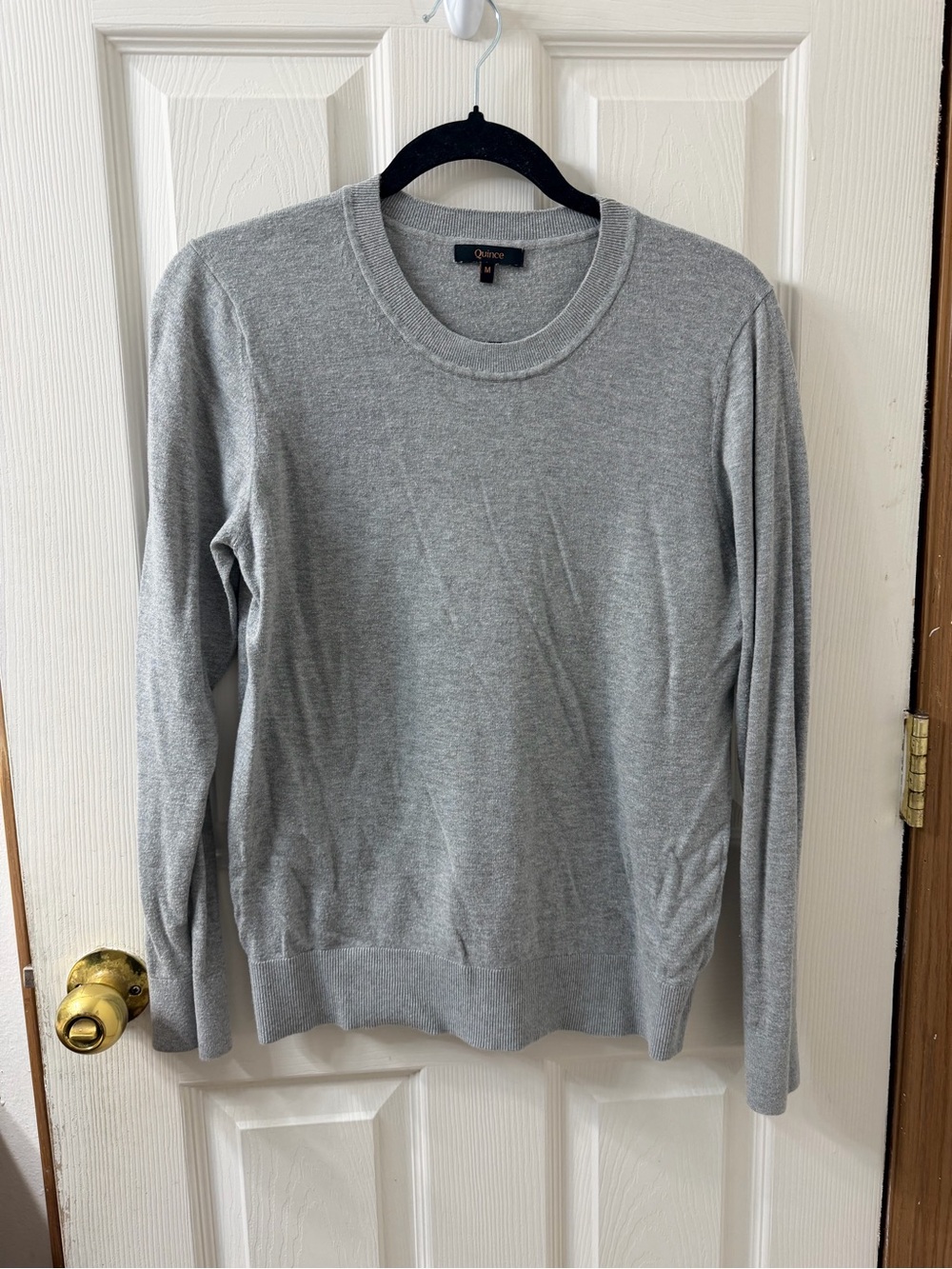 Quince Womens Crewneck Sweater - Heather Gray